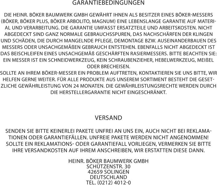BÖKER SOLINGEN® Core Profi Gemüsemesser extrem scharf mit Holzgriff rostfrei - Premium Obstmesser mi