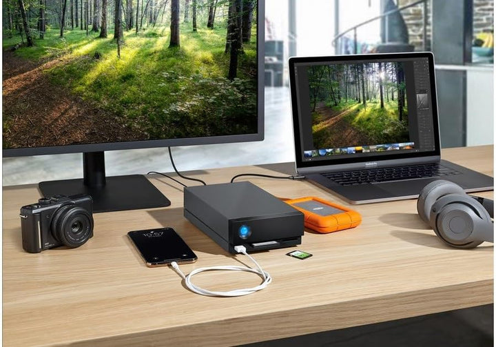 LaCie 1big Dock HDD 16TB externe Festplatte, Thunderbolt 3, USB, Card Reader, PC & Mac, inkl. 5 Jahr