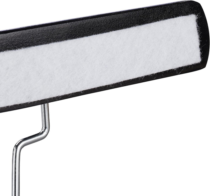 Relaxdays Hosenspanner Holz, 12 Stück, 360° drehbarer Haken, Filzschutz, HBT 17 x 25 x 2,3cm, Kleide