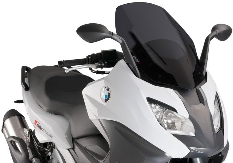 Puig 9014 F Windschutzscheibe S Line Sport für BMW C650 Sport 16 '– 17' Dunkel Geräuchert, Dunkel Ge