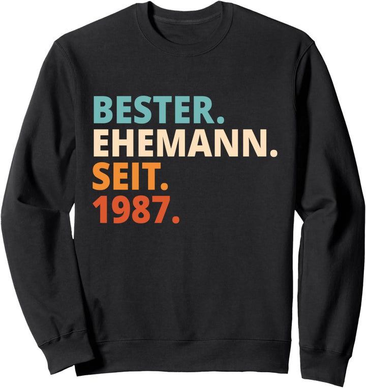 Bester Ehemann Seit 1987 35. Hochzeitstag Sweatshirt
