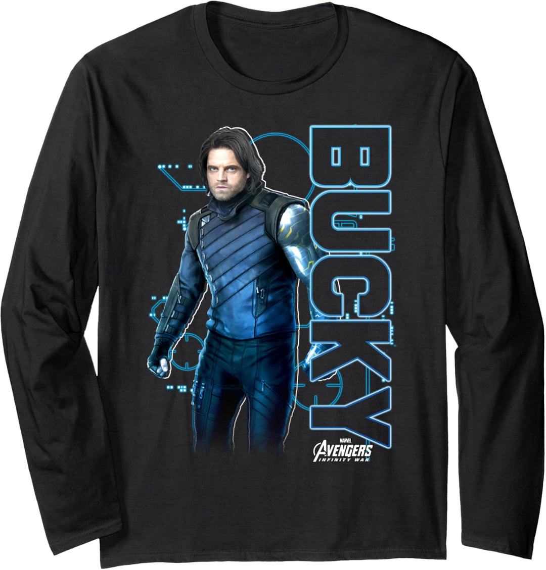 Marvel Avengers Infinity War Bucky Tech Langarmshirt