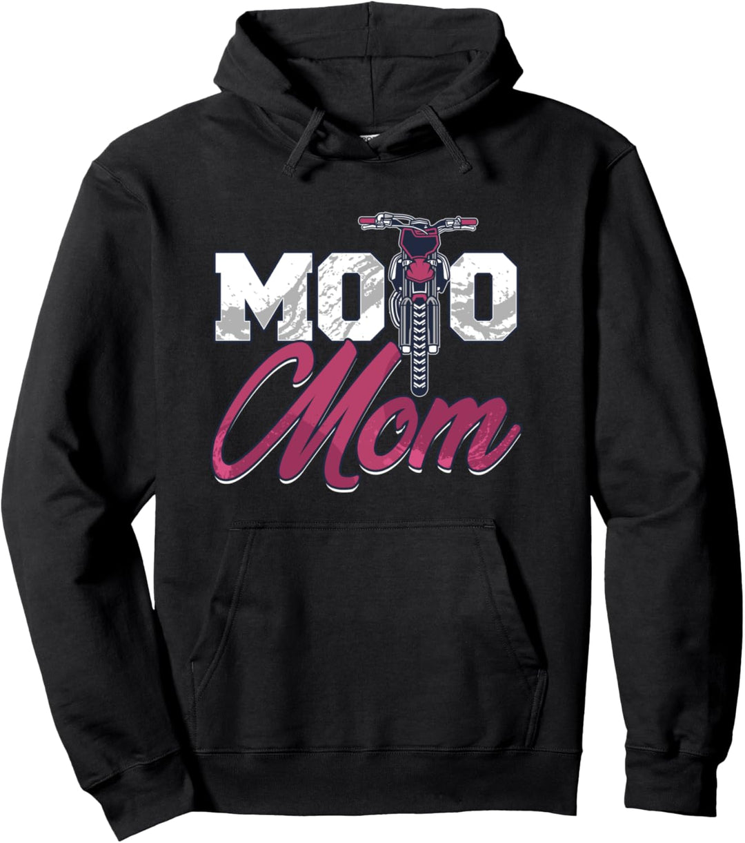 Moto Mom Mutter Extremsportlerin Offroad Dirt Bikerin Pullover Hoodie