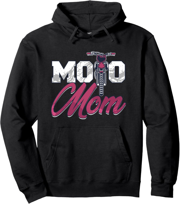 Moto Mom Mutter Extremsportlerin Offroad Dirt Bikerin Pullover Hoodie