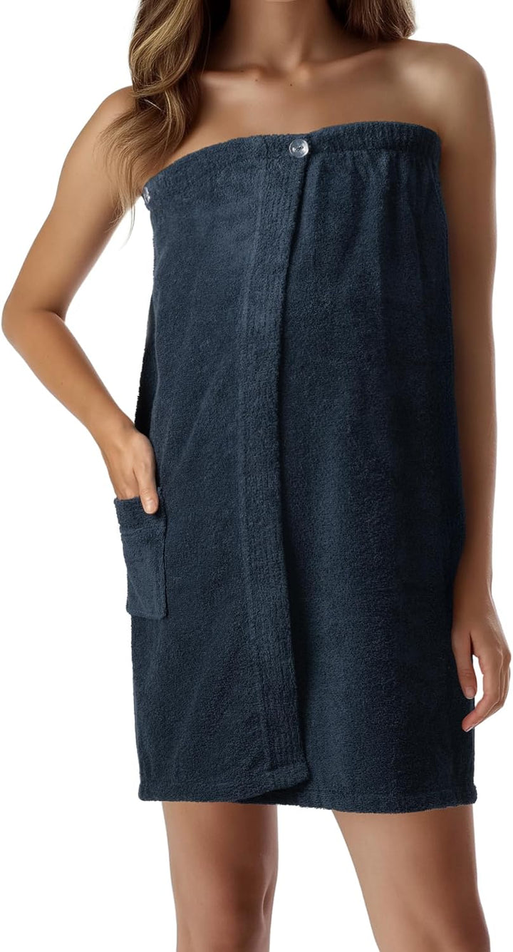 Sauna Frottee Kilt Sarong M-XXL Damen JEMIDI 100% Baumwolle Saunakilt Saunasarong Saunatuch (Damen D