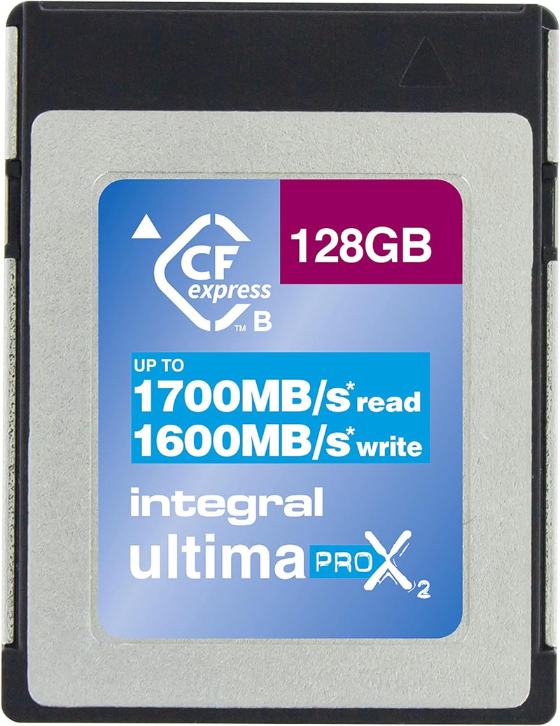 Integral 128 GB CFexpress-Speicherkarte Typ B 2.0 4K RAW & 4K 60 FPS 1700 MB/s Lesen 1600 MB/s Schre