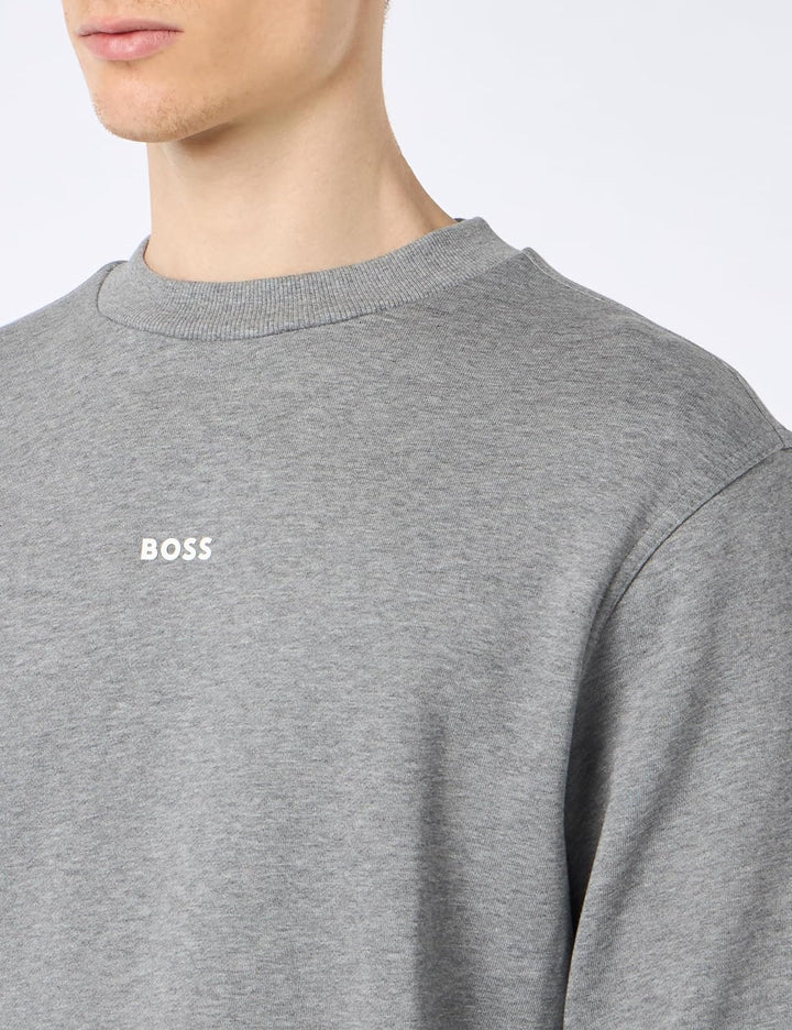 BOSS Herren Wesmallcrew Sweatshirt 6XL Light/Pastel Grey51, 6XL Light/Pastel Grey51
