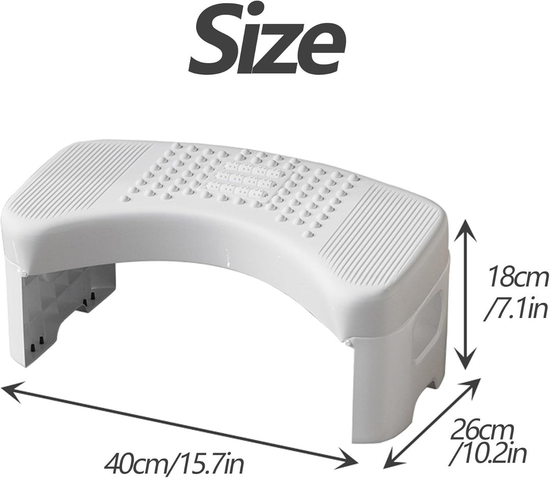 Toilettenhocker Klappbar, Toilettenhilfe Tritthocker, Physiologischer Hocker Badezimmer für Erwachse