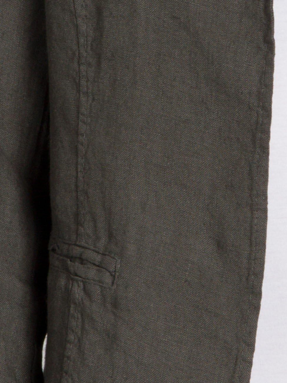 Caspar BZR004 kurzer Damen Leinen Sommer Blazer, Farbe:dunkelgrau, Grösse:XXL - DE44 UK16 IT48 ES46