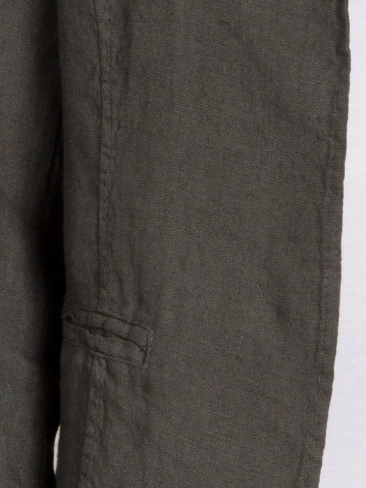 Caspar BZR004 kurzer Damen Leinen Sommer Blazer, Farbe:dunkelgrau, Grösse:XXL - DE44 UK16 IT48 ES46