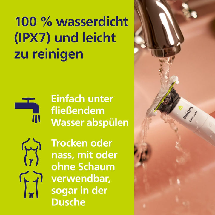 Philips OneBlade Intimate, elektrischer Intimrasierer und Intimtrimmer für Männer und Frauen, mit ex