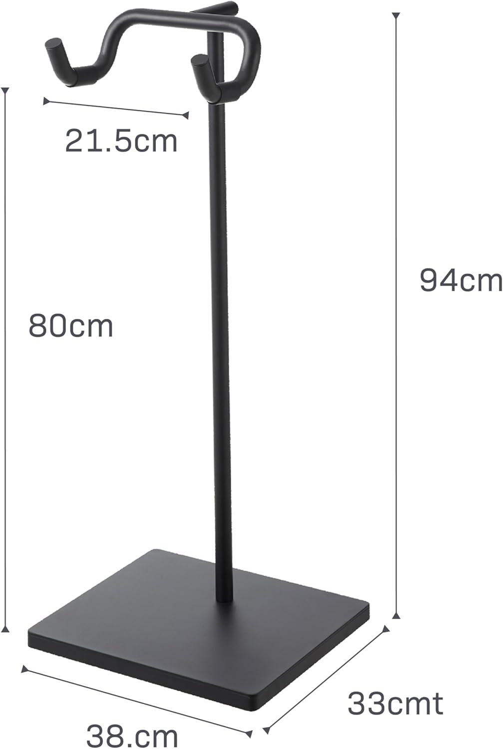 Yamazaki 1966 TOWER Fahrradständer, schwarz, Stahl/Polypropylen/Silikon, minimalistisch, 38 x 33 x 9
