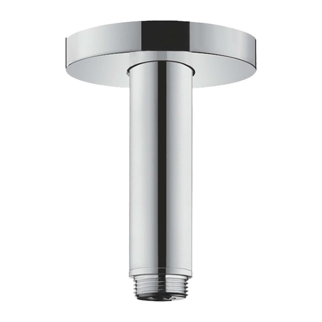 hansgrohe Deckenanschluss 10cm, Chrom Chrom 10 cm rund, Chrom 10 cm rund