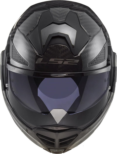 LS2 Klapphelm FF901 Advant X Carbon Solid ECE2206 Modularhelm Motorradhelm XL, XL