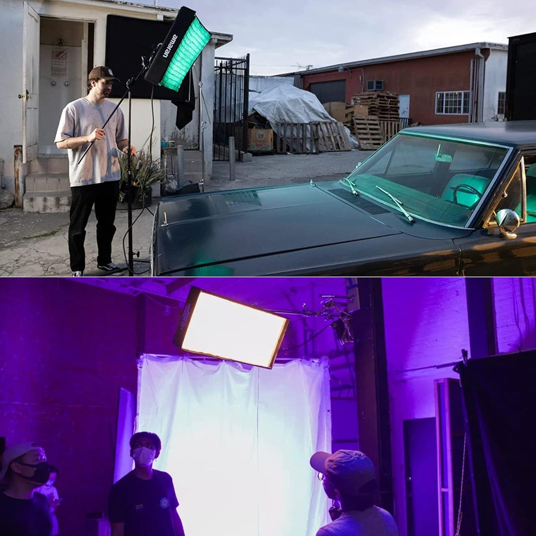 Aputure Amaran F21c 100W RGBWW Flex LED-Videolichtmatte mit Wabengitter, zweifarbiges 2500 K bis 750