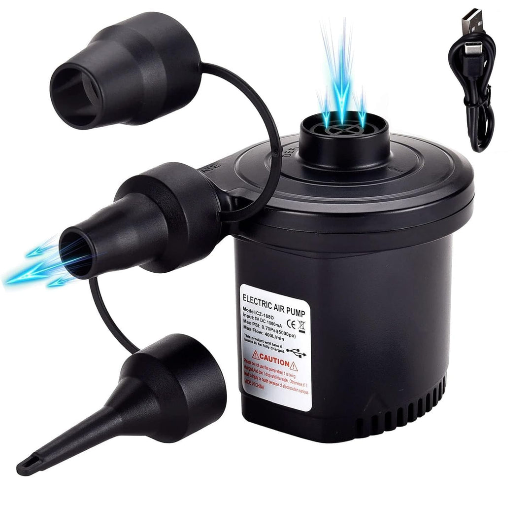 Elektrische Luftpumpe, 4000mAh Tragbare Luftpumpe mit Schnelles Aufblasen/Entleeren Mini Luftmatratz