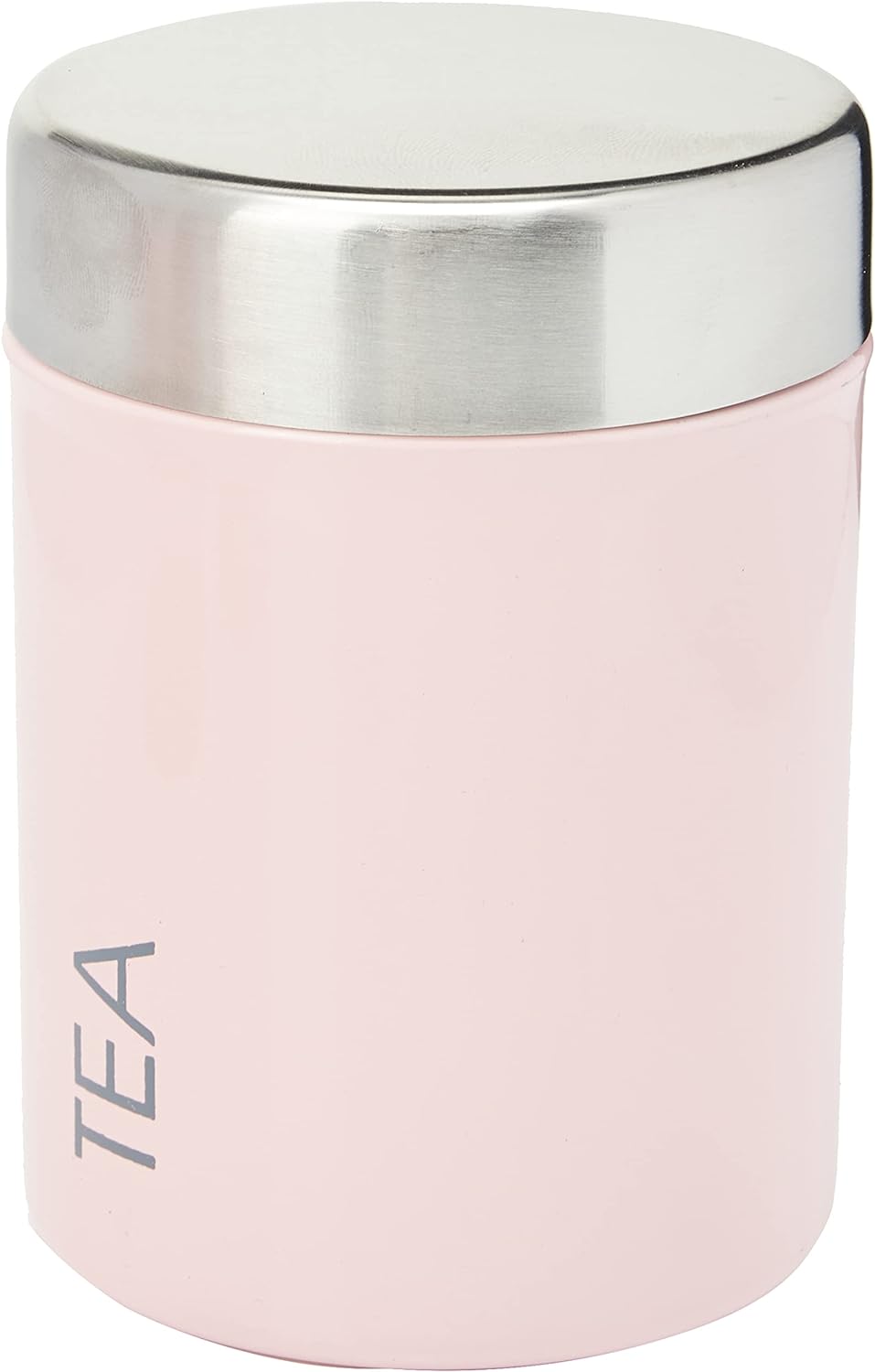 Premier Housewares Joni Aufbewahrung Kanister, rund, 10 x 10 x 13 cm Hellrosa, Hellrosa