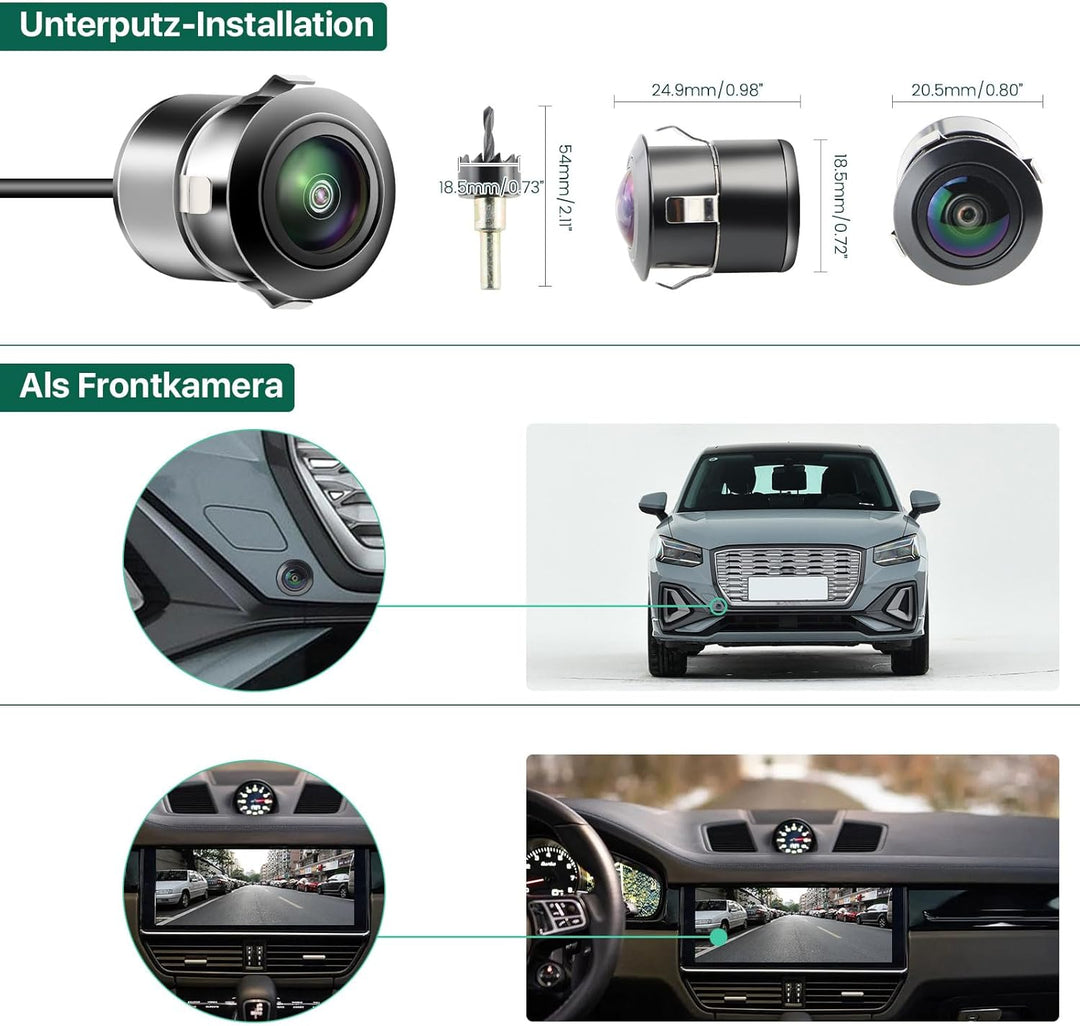 AHD 1080P Rückfahrkamera Funktioniert Nur mit Monitoren und Radio, die das AHD 1080P Videosignal Unt