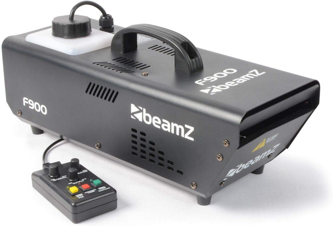 BeamZ F900 Hazer Nebelmaschine 900 W mit Fernbedienung, Dunstnebelmaschine, 900 ML Tankinhalt, Timer