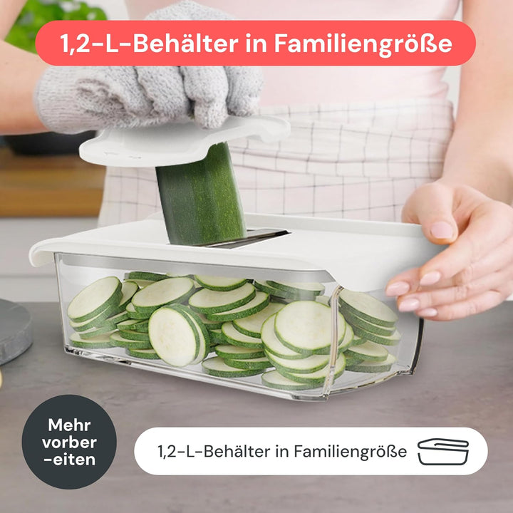 Fullstar Pro - 11-in-1 Mandoline Gemüsehobel, Julienneschneider und Reibe | Küchenhobel mit Scharfen