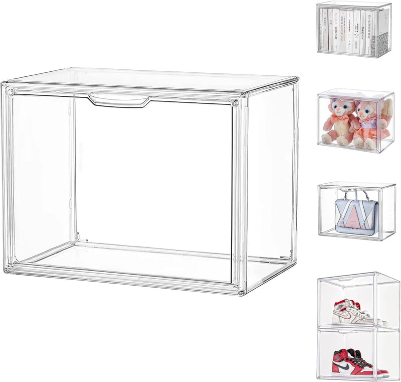 Siyecioa Acryl Vitrine Schaukasten Transparent, Plexiglas Vitrine mit Tür Für Action Figuren Spielze