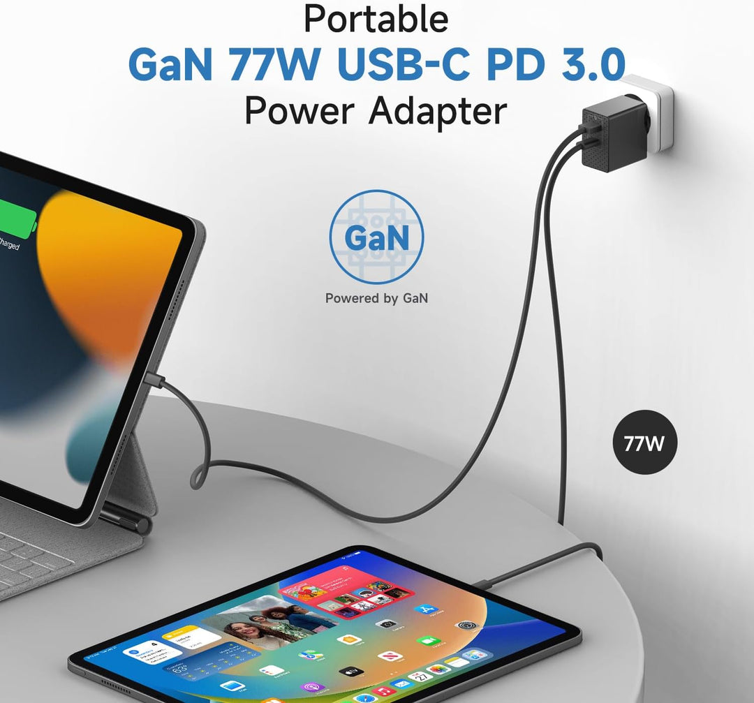 KFD USB C Ladegerät, GaN PD 65W Netzteil für DJI Neo Air 3S Mini 4K 2 SE, Avata 2 Mavic 3 Drones ADP