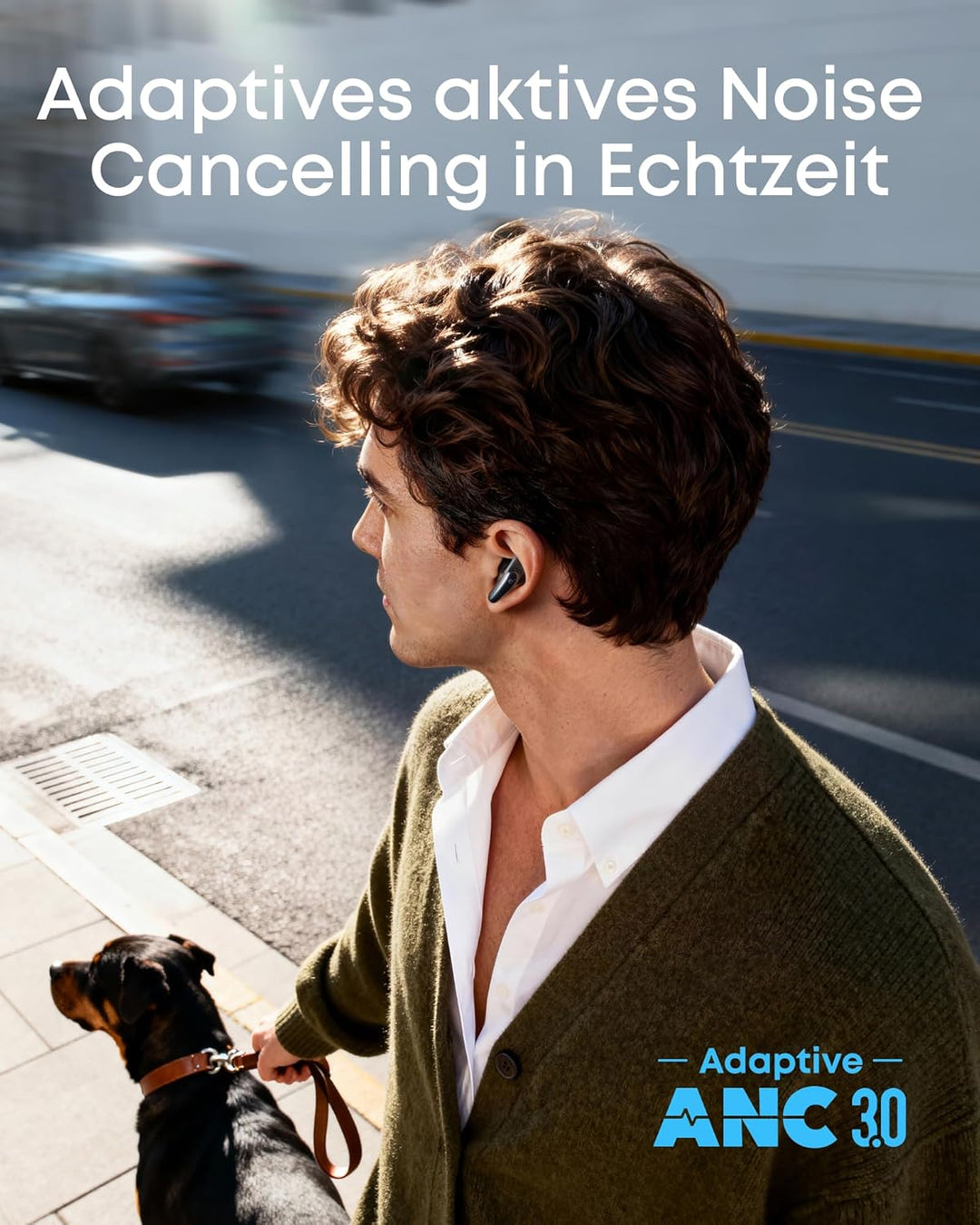 soundcore Liberty Buds by Anker, Semi-In-Ear-Design, Abnehmbare Ohrflügel, Adaptives Noise Cancellin