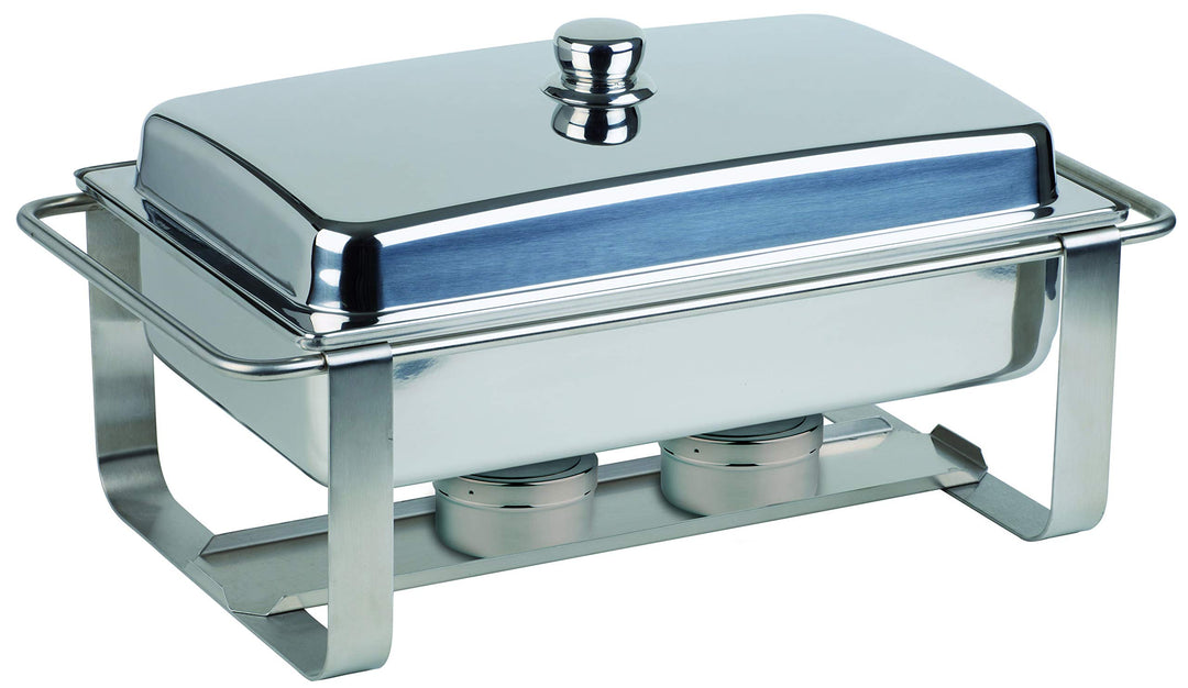 APS Chafing Dish „Caterer Pro“ - Premium Speisenwärmer, einem Wasserbecken, 2 Brennpastenbehälter un