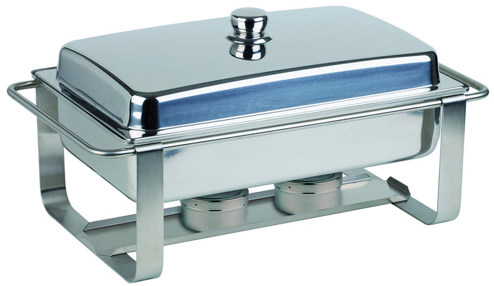APS Chafing Dish „Caterer Pro“ - Premium Speisenwärmer, einem Wasserbecken, 2 Brennpastenbehälter un