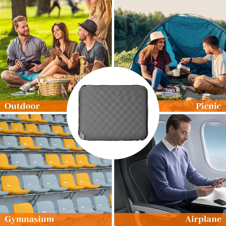 Aufblasbare Sitzkissen Outdoor, Selbstaufblasende Reisekissen Ultraleicht Wasserdicht, Faltbar Sitzu