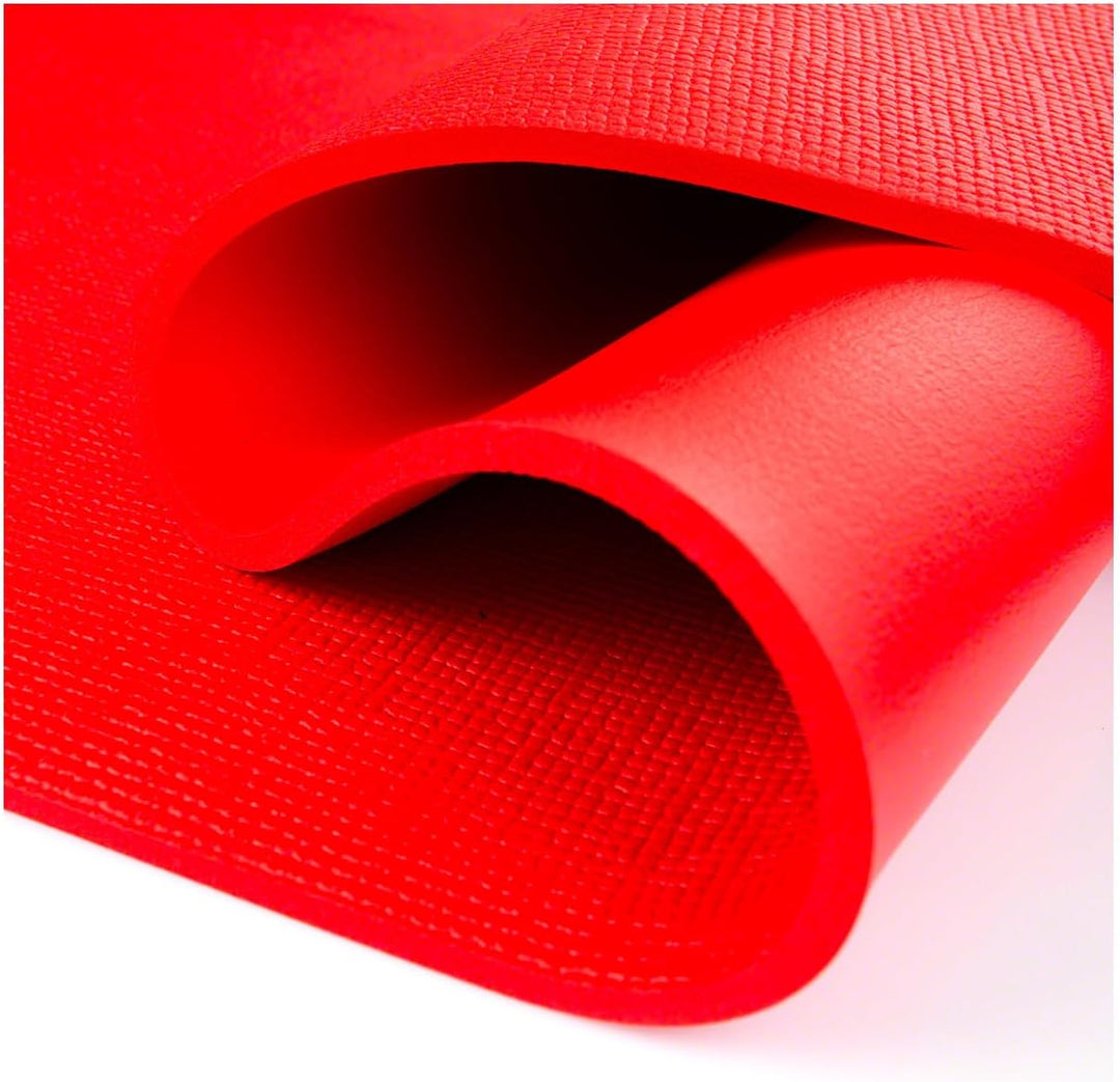 Sport-Tec Gymnastikmatte inkl. Ösen, LxBxH 140x60x1 cm Rot, Rot