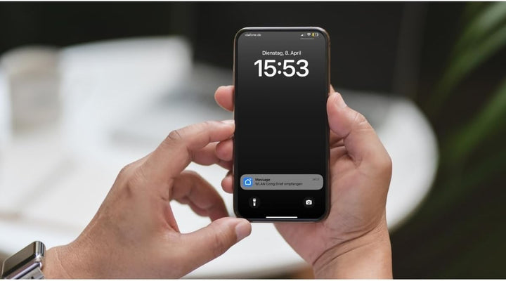 Metzler® Briefkasten mit App-Benachrichtigung und gravierbarem Namensschild in Basaltgrau RAL 7012 m