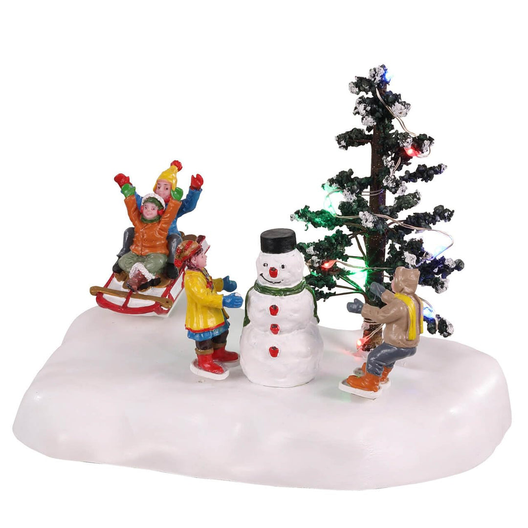 Lemax - Frolic in the snow - Beleuchtetes Accessoire - Batteriefach - Weihnachtswelt