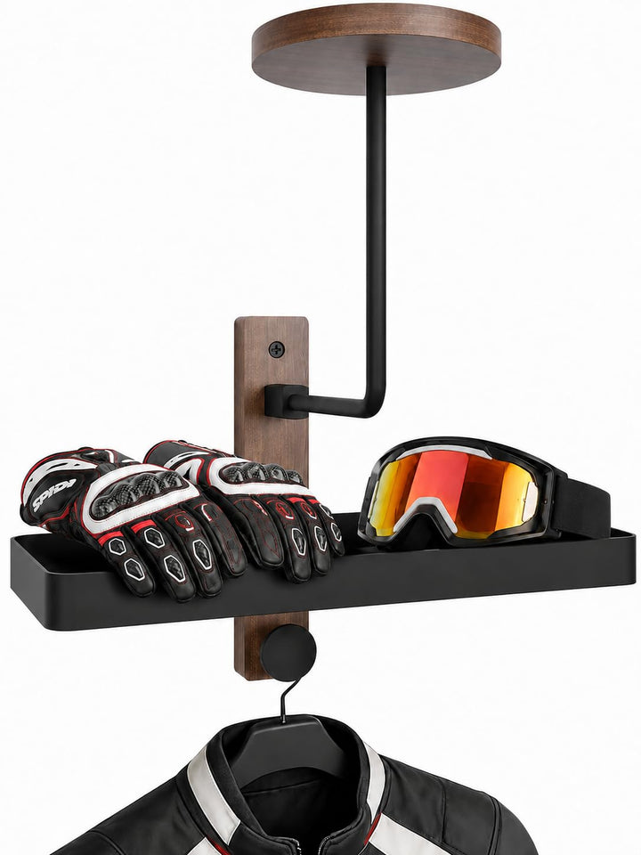 Helmhalterung Wand, Motorrad Garderobe, Motorradhelm Halterung Wand, Geschenke für Motorradfahrer Fu