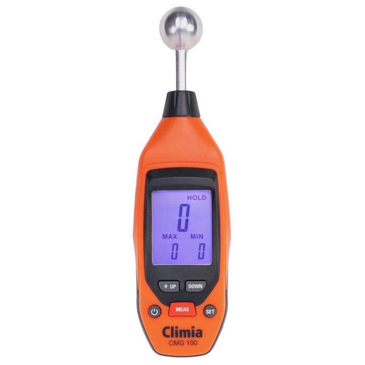 Climia CMG100 Feuchtemessgerät Wände, 5-40 mm Analysetiefe, Feuchtigkeitsmessgerät mit bis zu 50-Stu