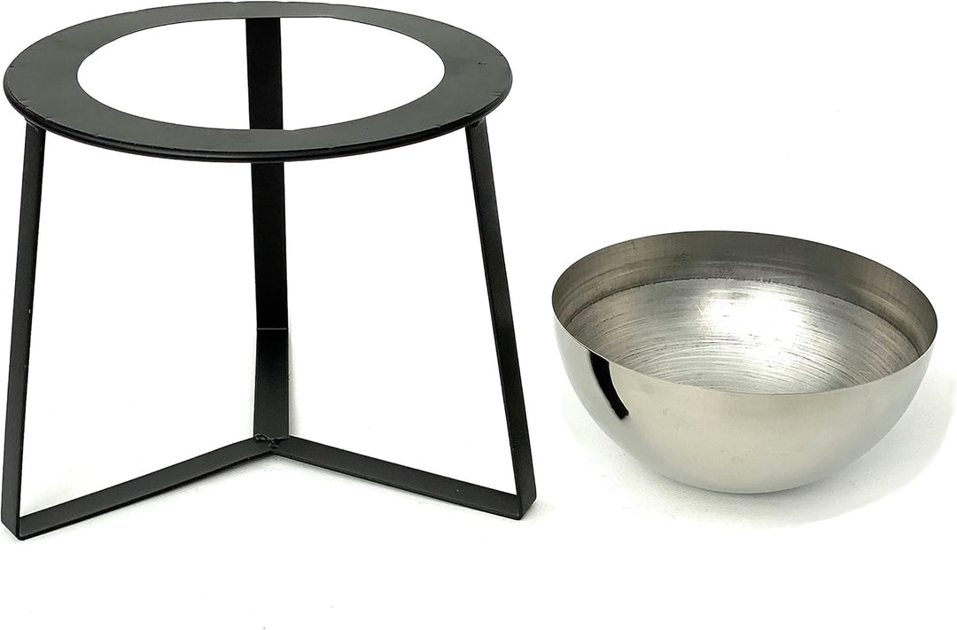 DanDiBo Blumenhocker Metall mit Topf Schwarz Silber Blumenständer 96091 3er Set Blumensäule Modern P