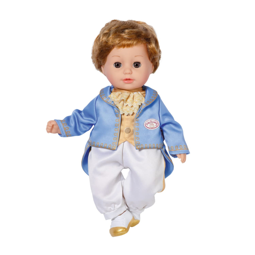 Zapf Creation 707104 Baby Annabell Little Sweet Prince 36cm - weiche Prinzen-Puppe mit Schlafaugen,