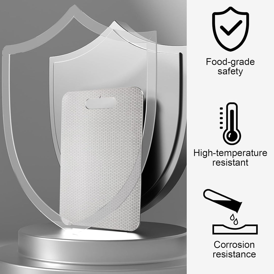 Titan Schneidebrett, S316 Schneidebrett Edelstahl, BPA-freies Doppelseitiges Lebensmittel Titanium C