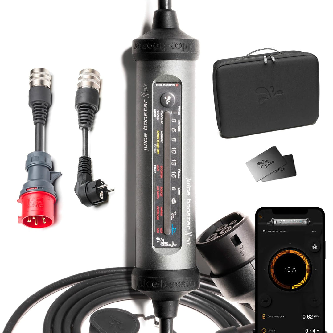 Juice Booster 3 air - Wallbox mit App bis 11kW ohne Installation | Ladestation für Elektroautos mit