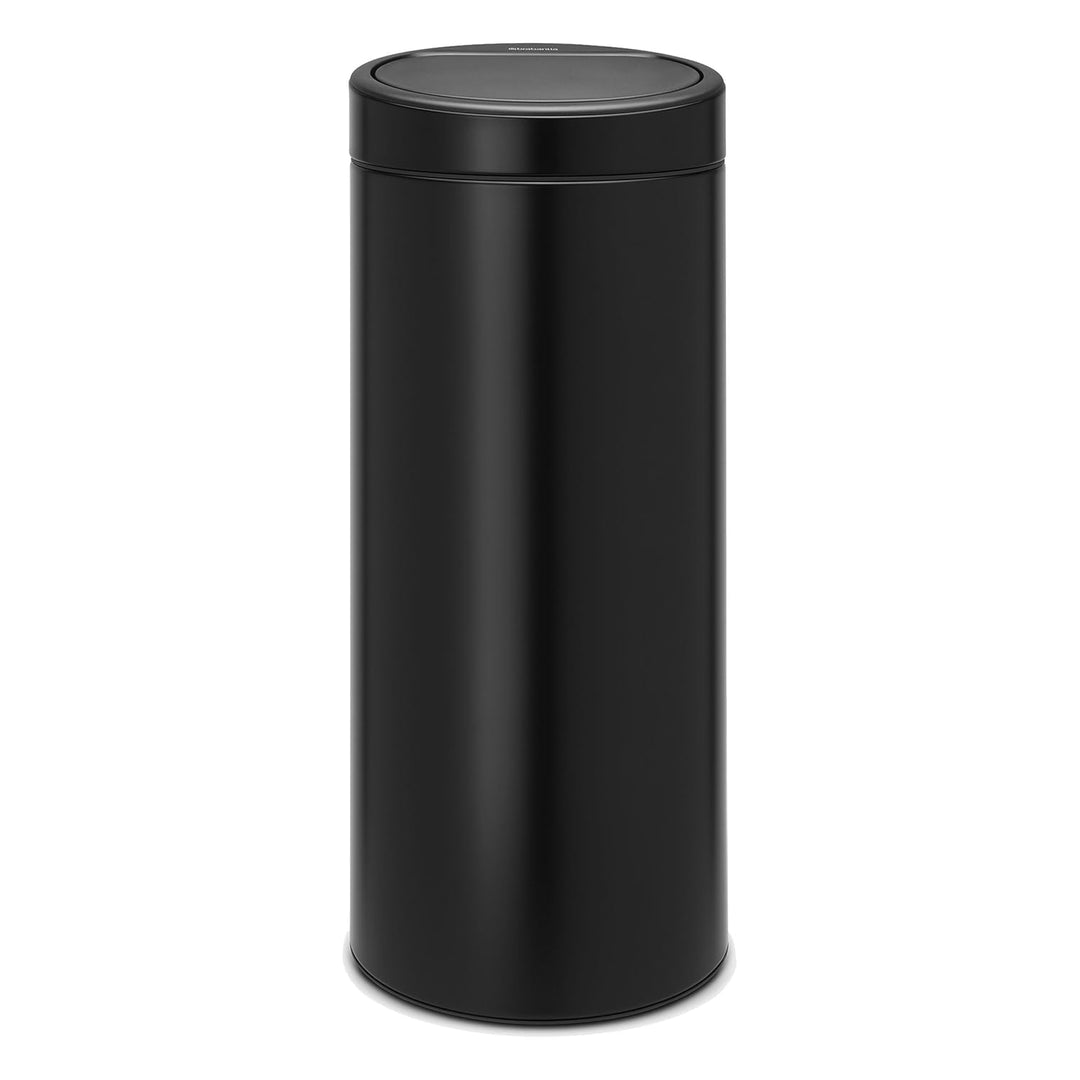Brabantia 115301 Touch Bin New mit herausnehmbaren Kunststoffeinsatz, 30 L, Edelstahl, schwarz matt,