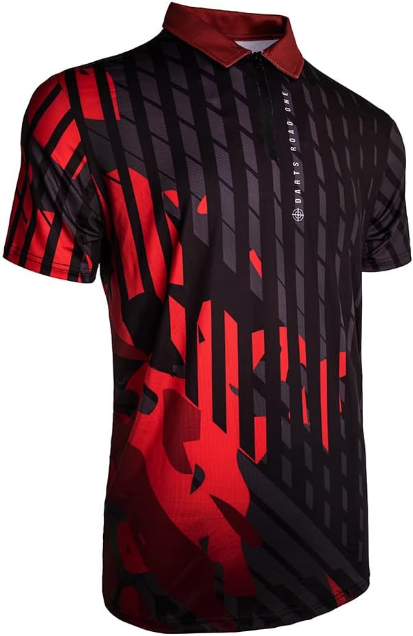 CUESOUL Darts Road ONE Atmungsaktiver Dart-Shirt 3XL Braun, 3XL Braun