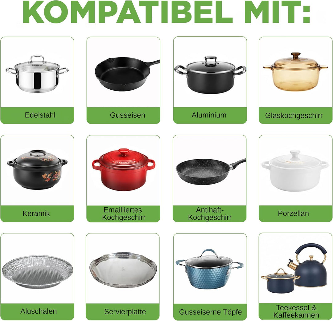 NutriChef Kochplatte elektrisch – Warmhalteplatte 54×42cm mit Temperaturregelung 60–110°C, 180W Warm