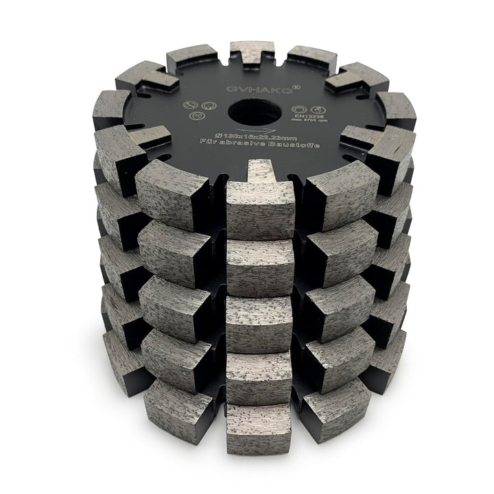GVHAKG Diamant Frässcheibe/Räumscheibe130mm，Diamant Fräser für Estrich，Asphalt， Abrasive Böden，Premi