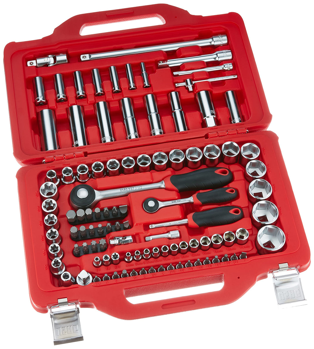 USAG 601 1/4-1/2 J100 Sortiment (mit Innensechskanteinsätzen und Bits in Modulbox, 100 Teile) U06010
