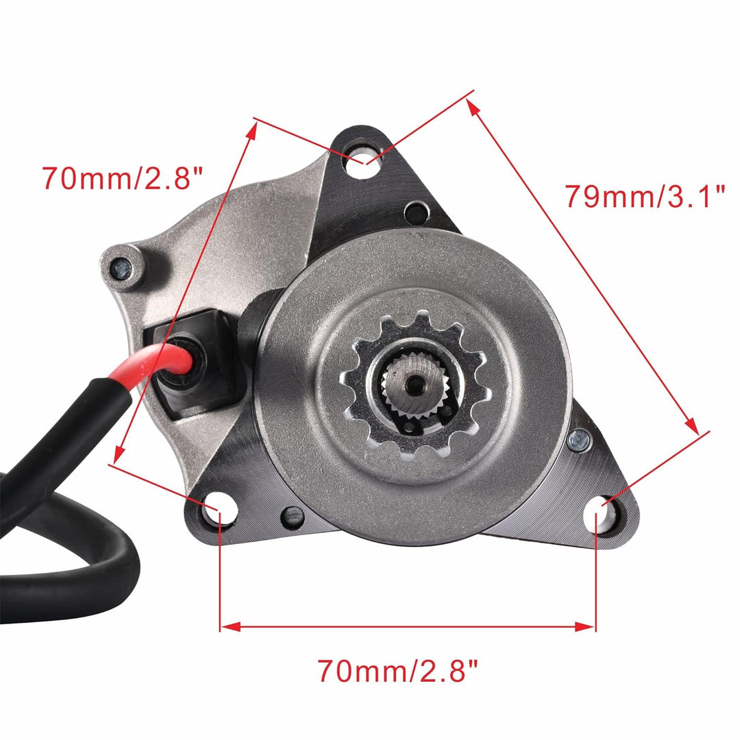 WOOSTAR Elektrischer Anlasser Ersatz für 4 Stroke 50ccm 70ccm 90ccm 100ccm 110ccm 125ccm Taotao Cool