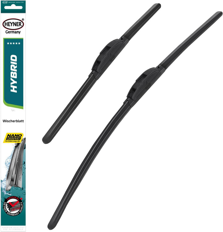 HEYNER® Scheibenwischer-Set HYBRID Kompatibel für Kia Carens (Bj. 13-20)