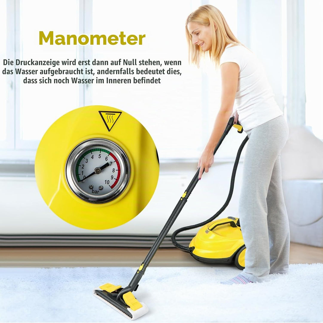 SOARS Dampfreiniger mit 13 Zubehör, Dampfdruck: 5 bar, Max. 160 ℃, Aufheizzeit: 8 min., Leistung: 20