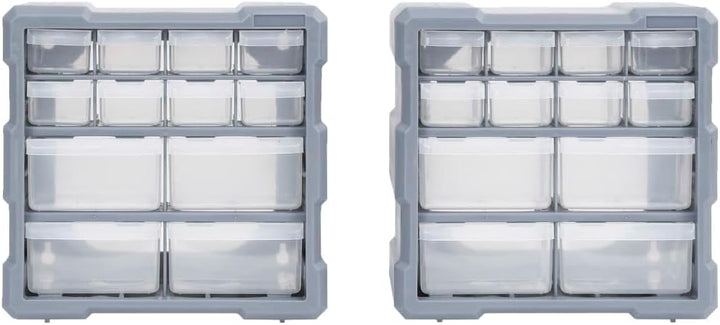 Multi-Schubladen-Organizer 2 Stk. 12 Schubladen 26,5x16x26 cm