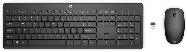 HP 235 - Tastatur-und-Maus-Set - 3-Zone Layout, Low Profile Key travel - Full Size - kabellos - 2.4