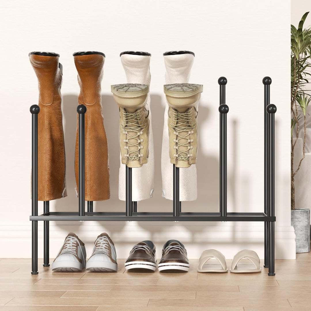 pickpiff Schuhregal Stehend Metall Schwarz - Freistehende Schuhschrank, Schuhablage für Schlafsaal,